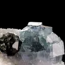Fluorite with Sphalerite, on Quartz - image 4