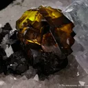 Fluorite with Sphalerite, on Quartz - image 6