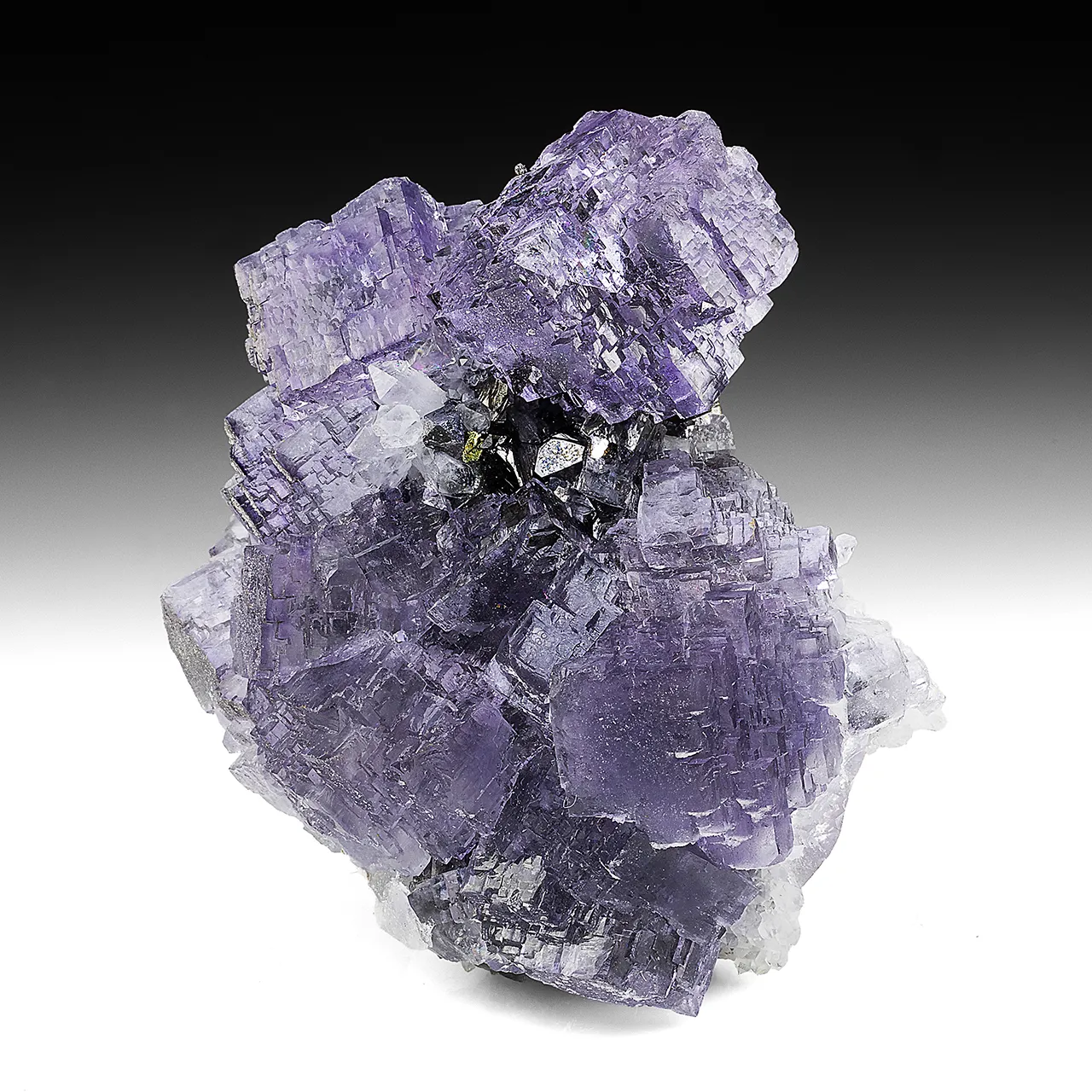 Fluorite with Sphalerite, Quartz - image 1
