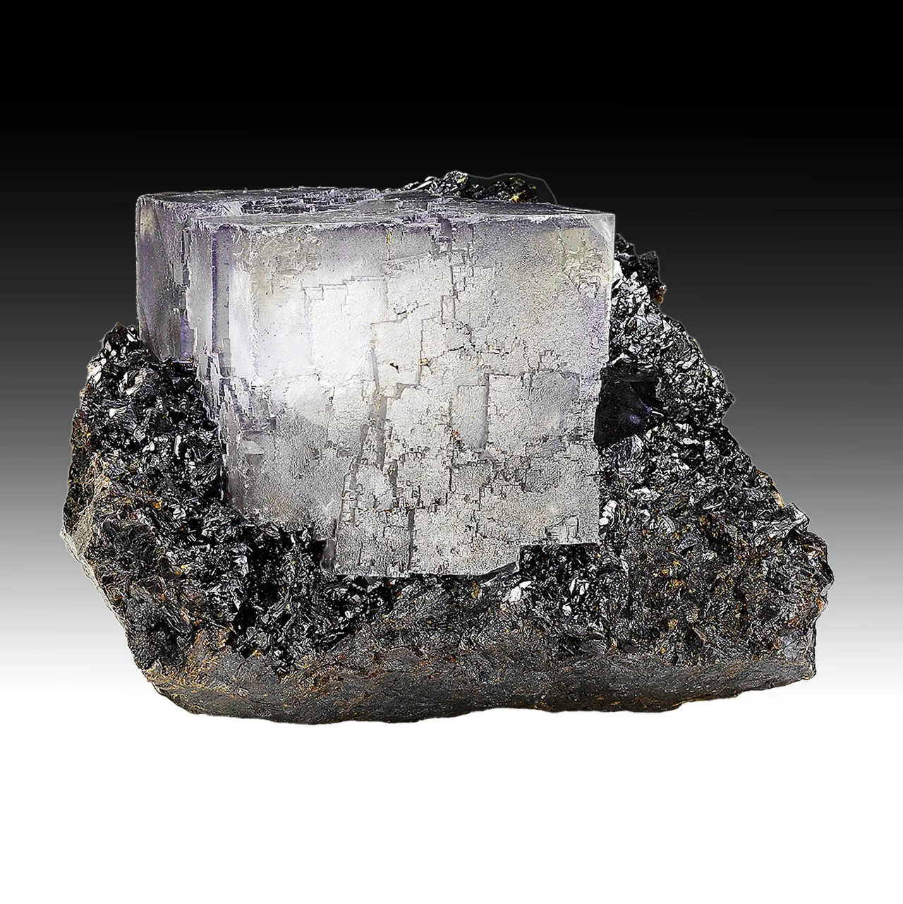 Fluorite with Sphalerite (restored) - image 1