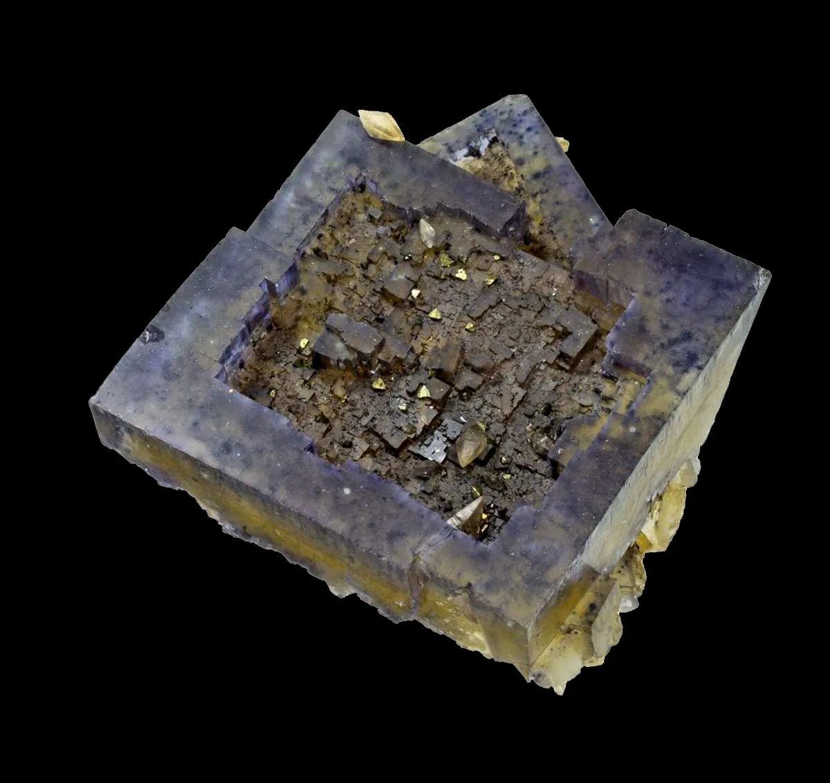 Fluorite With Strong Secondary Growth - image 1