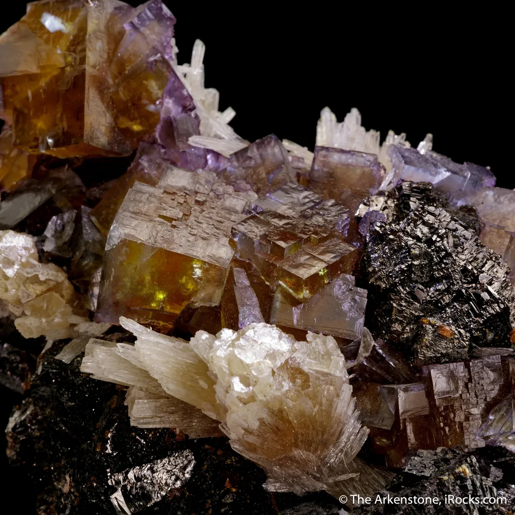 Fluorite with Strontianite and Sphalerite - image 2
