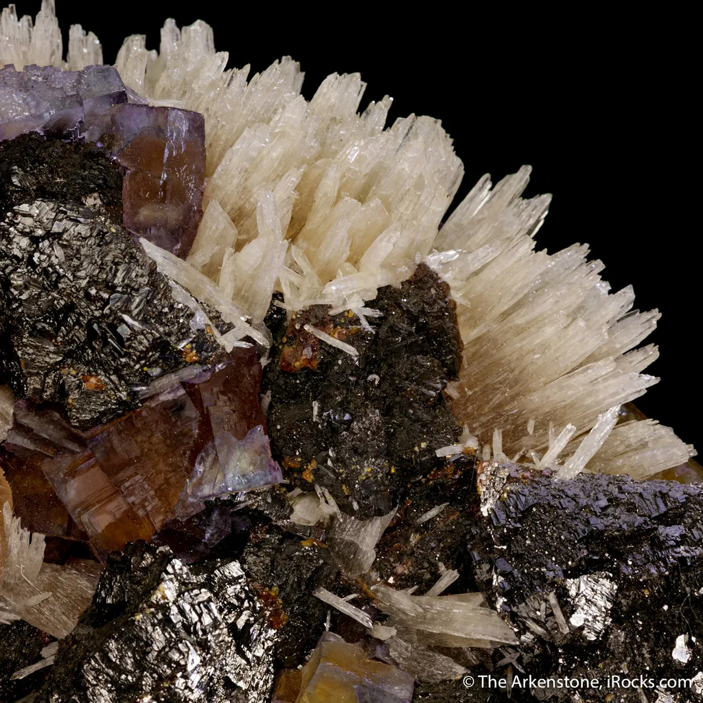 Fluorite with Strontianite and Sphalerite - image 3
