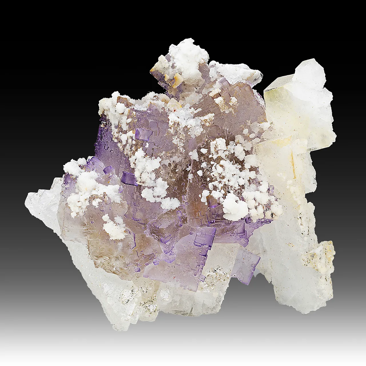 Fluorite with Strontianite, Celestine - image 1