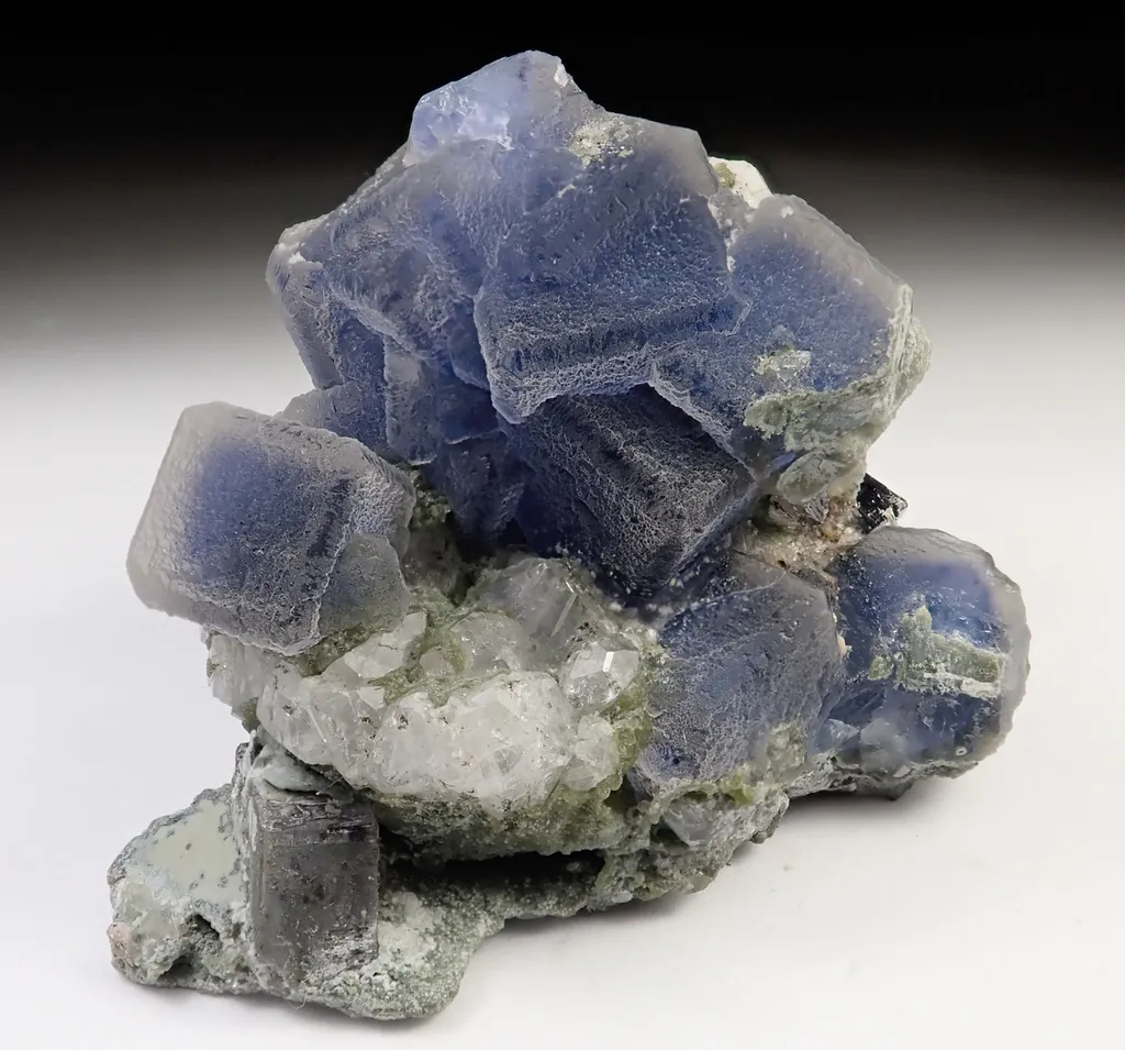 Fluorite with Topaz and Arsenopyrite image