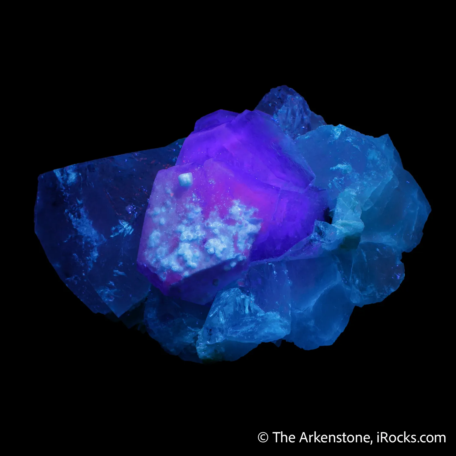Fluorite with Topaz (rare combination) - image 3