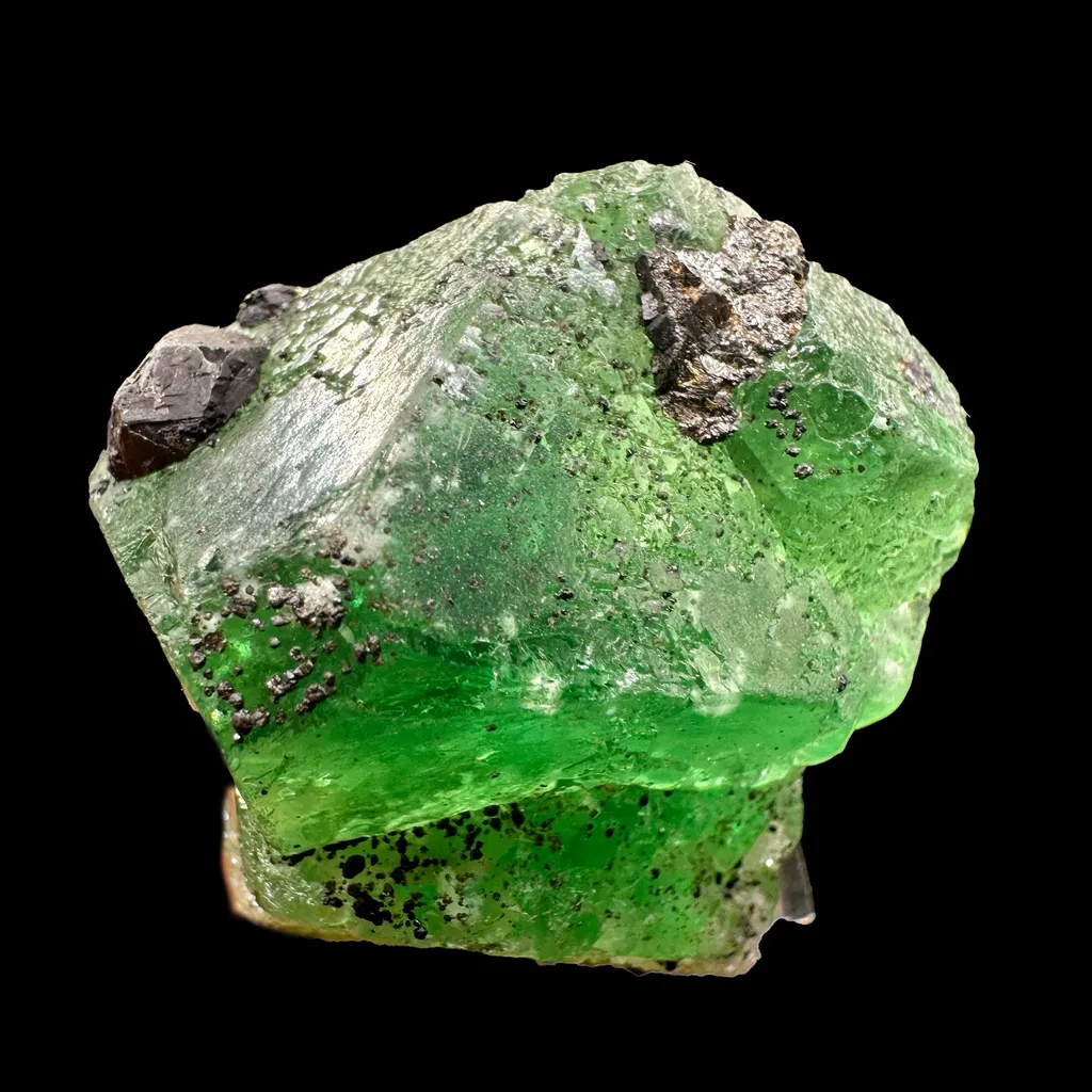 Fluorite With Tourmaline Natural Mineral Specimen - image 4