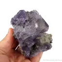 Fluorite with unusual corner pattern and Sphalerite - image 5