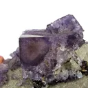 Fluorite with unusual corner pattern and Sphalerite - image 3
