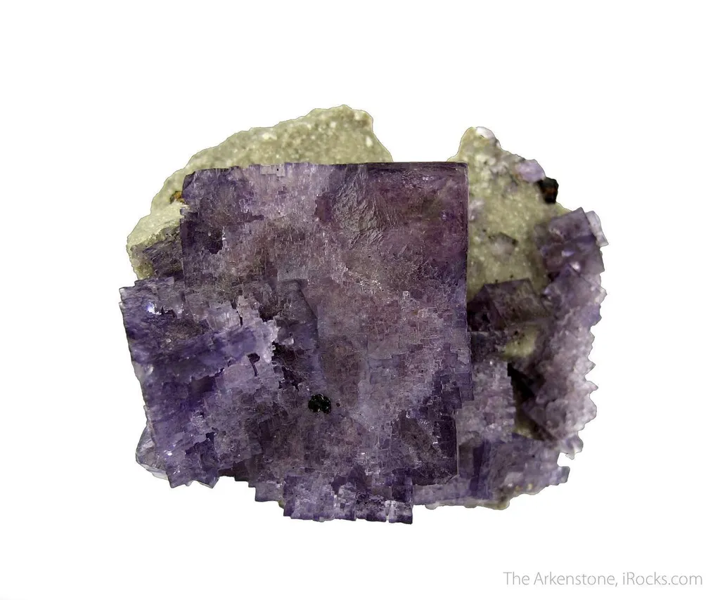 Fluorite with unusual corner pattern and Sphalerite image