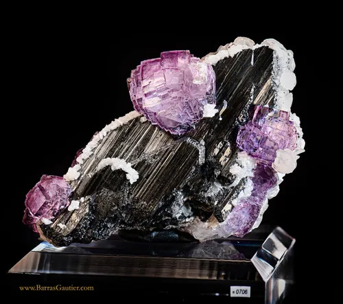 Fluorite - Wolframite - Calcite - Pyrite image
