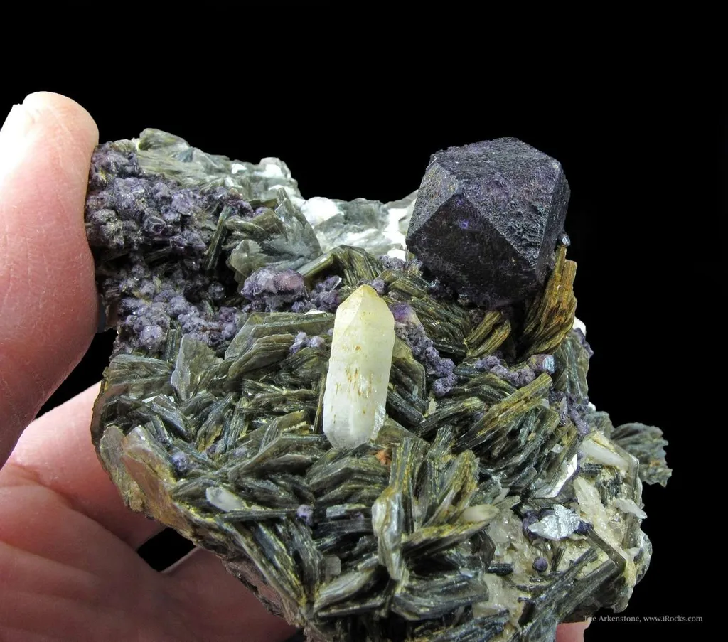 Fluorite, Zinnwaldite, and Quartz image
