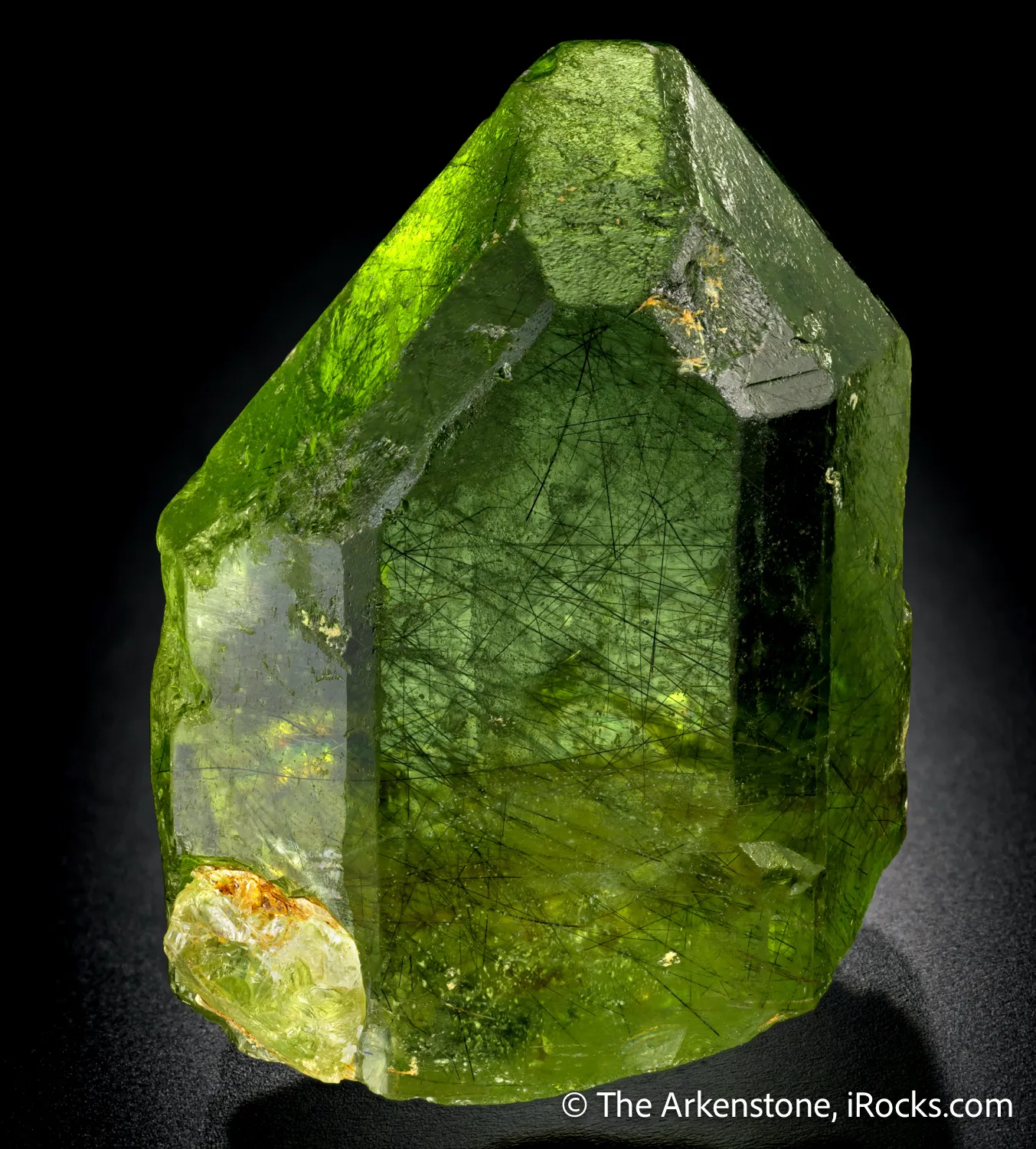 Fosterite var. Peridot with Ludwigite inclusions - image 1