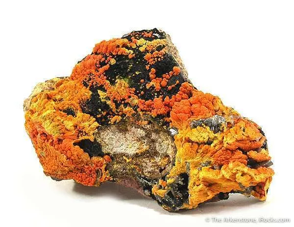 Francevillite and Chervetite With Curienite image