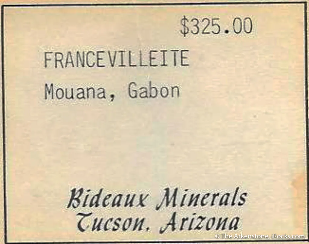 Francevillite and Mounanaite  (type locality for both species) - image 3