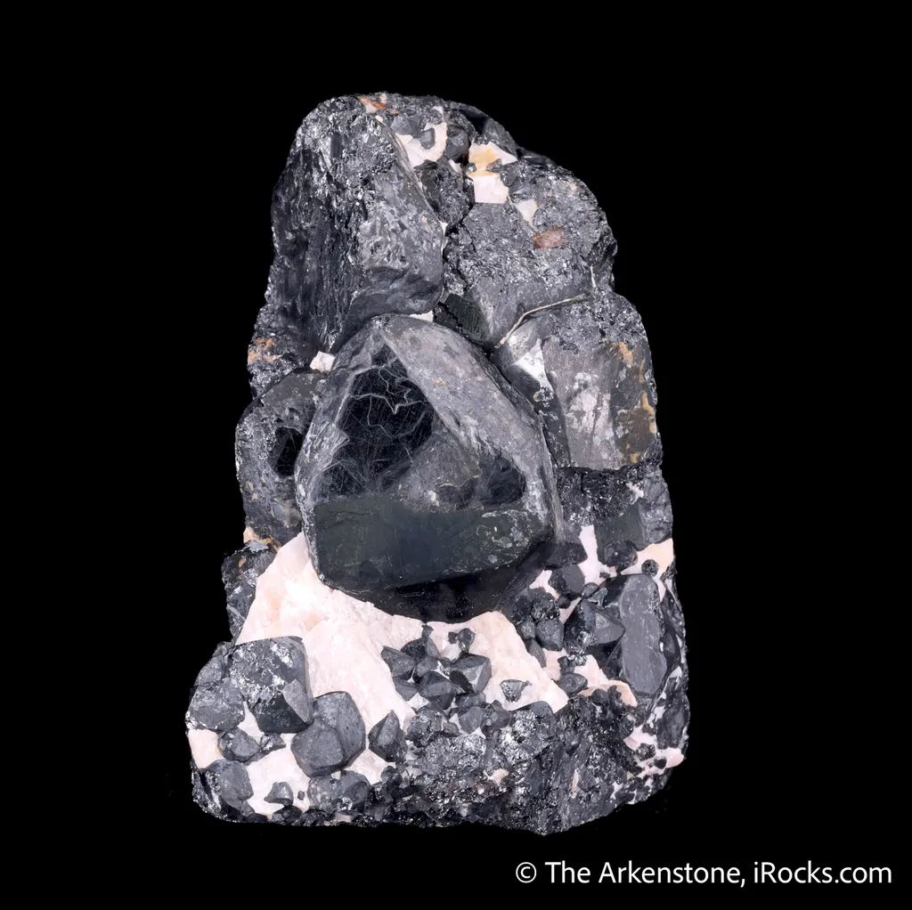 Franklinite (TL) with Calcite - image 4
