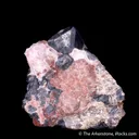 Franklinite (TL) with Willemite, Calcite - image 4