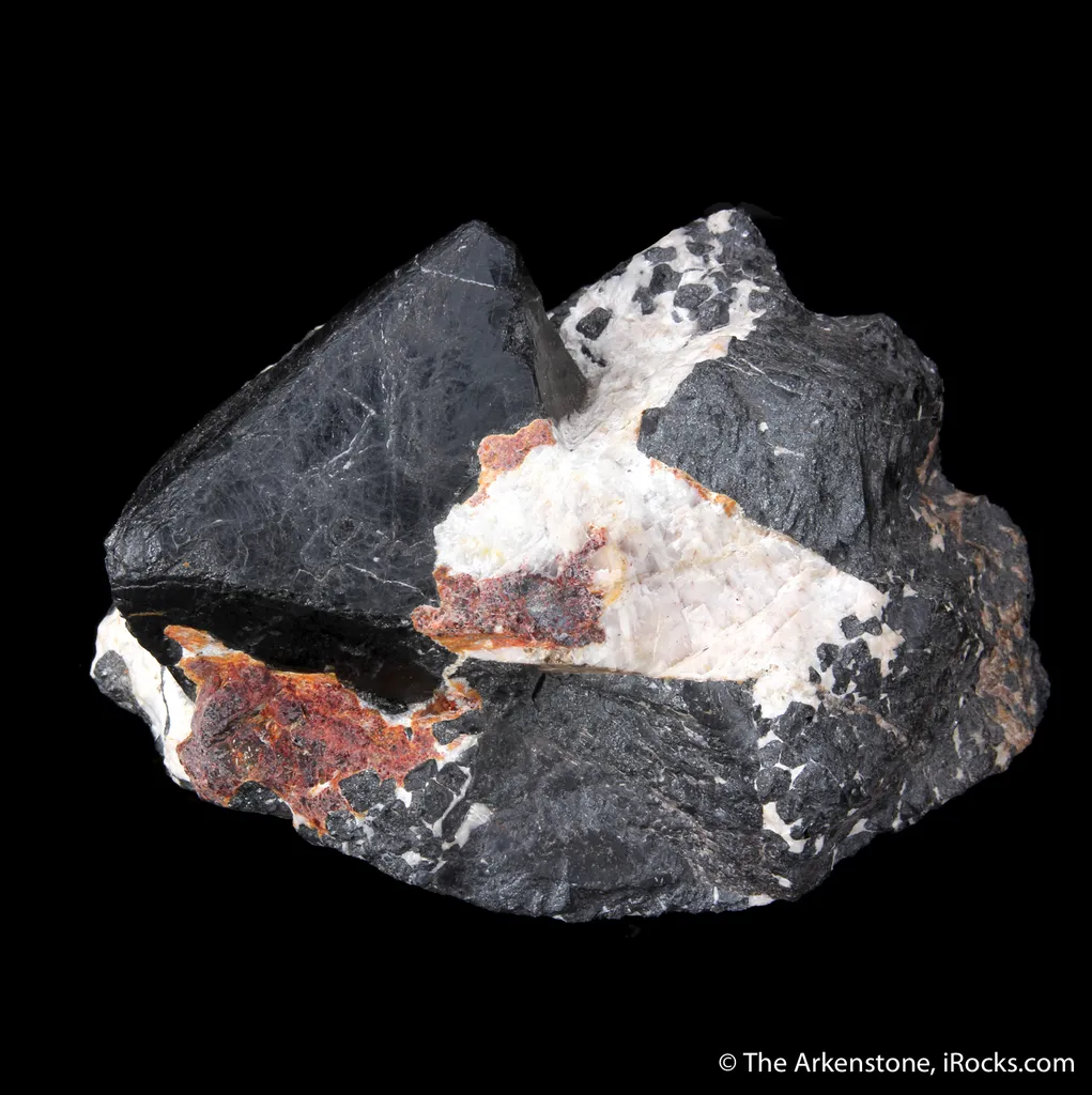 Franklinite with Calcite and Zincite - image 2