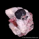 Franklinite with Rhodonite on Calcite (circa late 1800s) - image 4