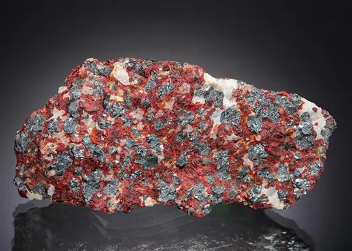 Franklinite with Zincite Willemite and Calcite