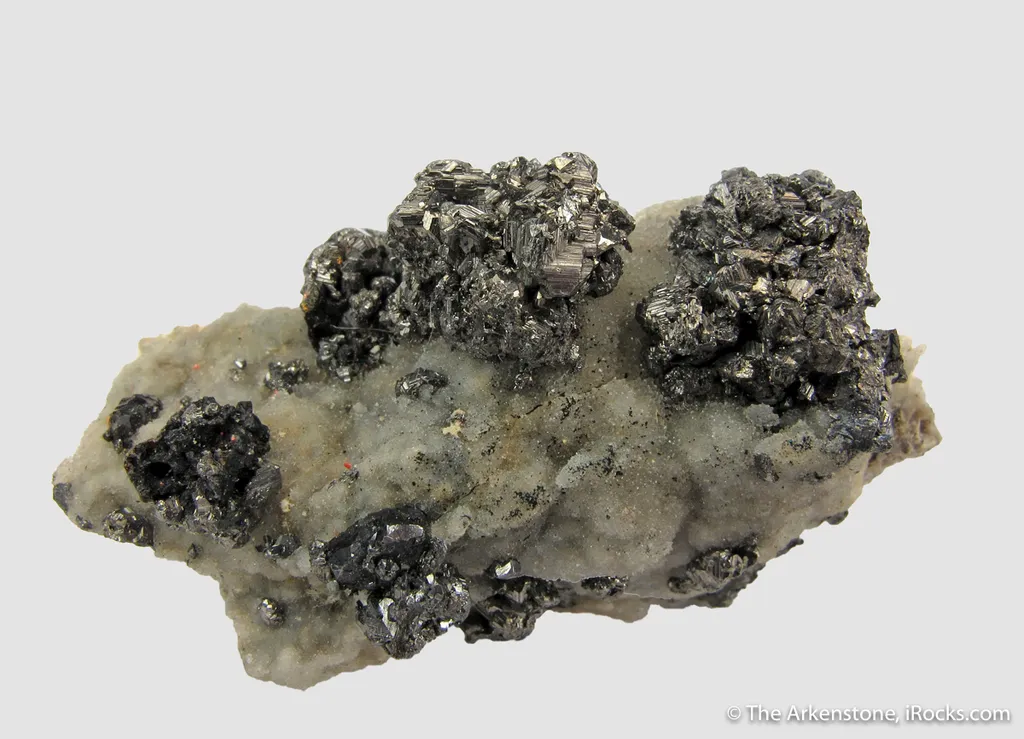 Freieslebenite on Drusy Quartz - image 2