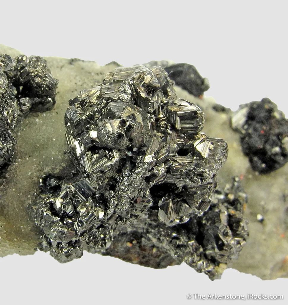 Freieslebenite on Drusy Quartz image