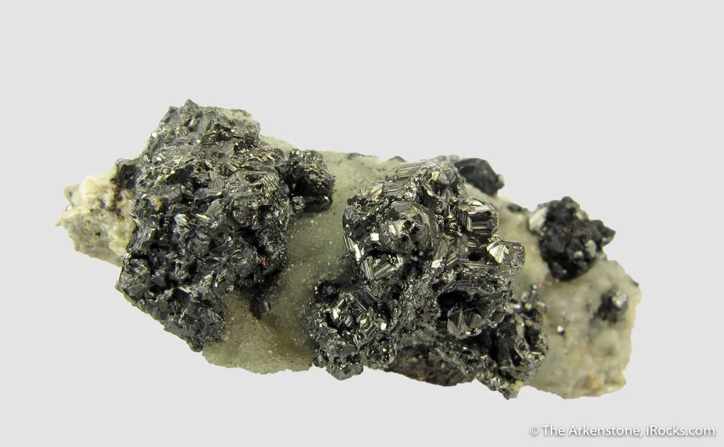 Freieslebenite on Drusy Quartz - image 3