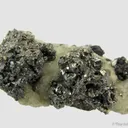 Freieslebenite on Drusy Quartz - image 3