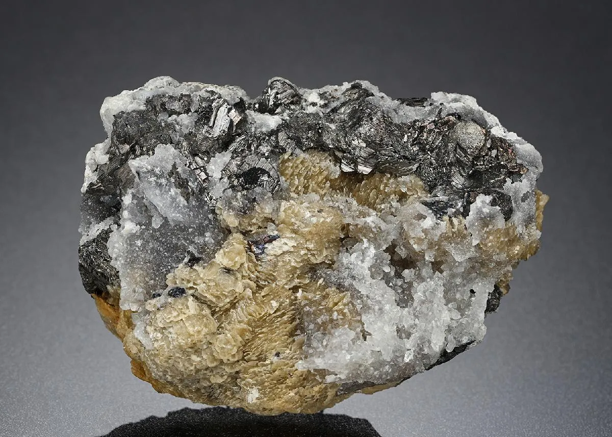 FREIESLEBENITE, Siderite and Quartz - image 1