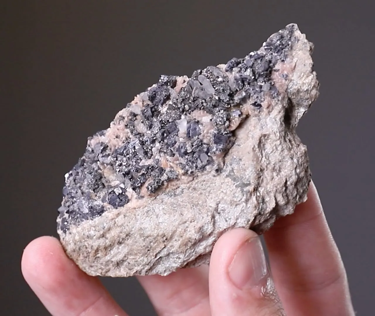 FREIESLEBENITE with Pyrargyrite and Freibergite - image 2