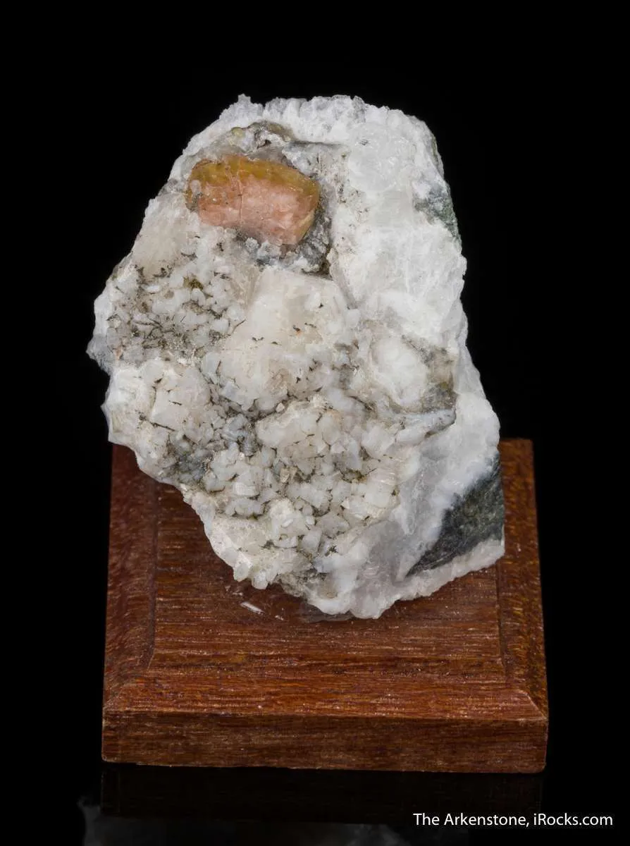 Fresnoite on Analcime - image 2