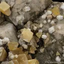 Fresnoite on Analcime - image 2