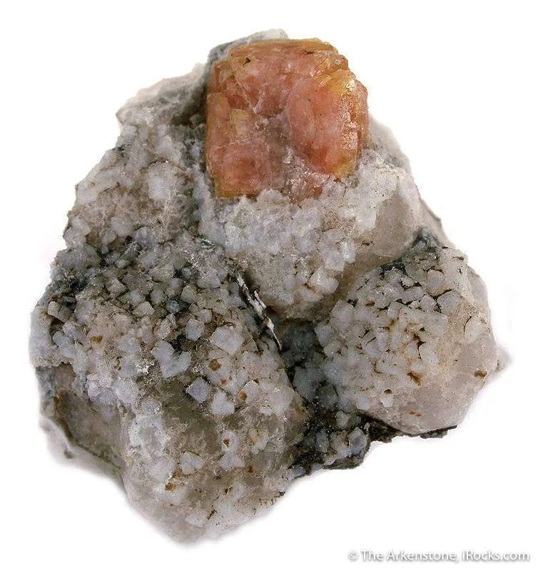 Fresnoite on Analcime image