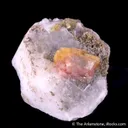 Fresnoite on Analcime - image 1