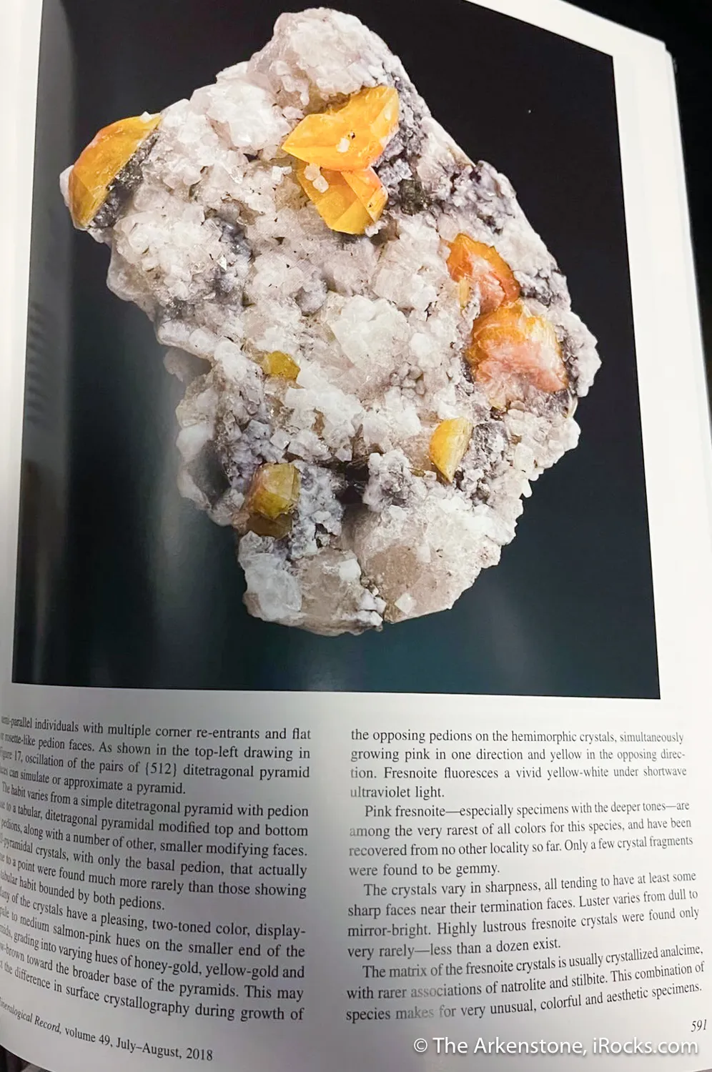 Fresnoite on Analcime (Illustrated) - image 5