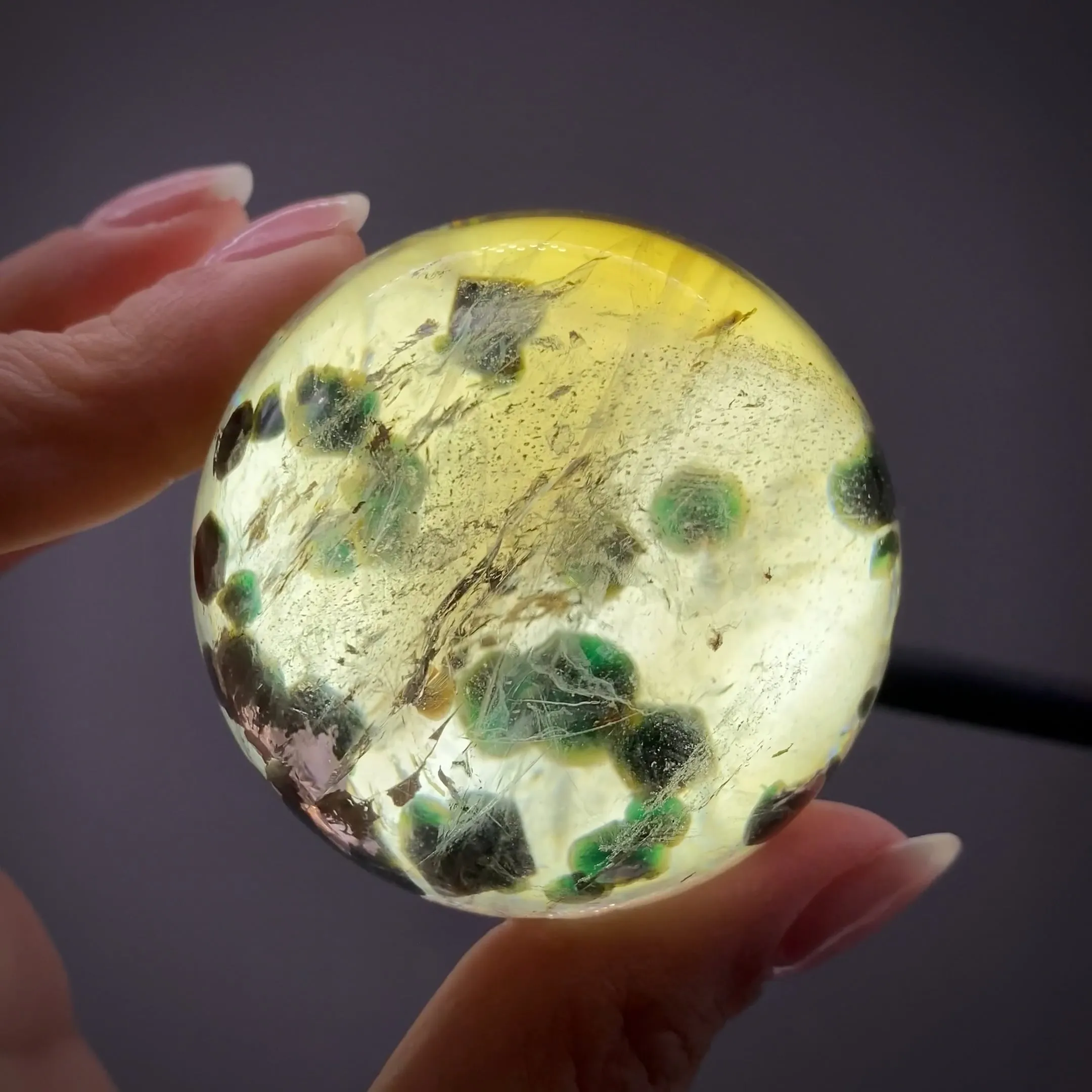 Fuchsite inclusions in Quartz - image 1