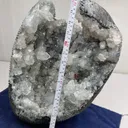 Fully Glossy Apophyllite Pointed Crystals With Stilbite On standing Semi-Geode - image 3