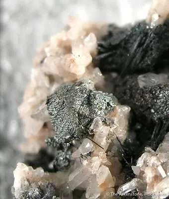 Furutobeite (Analyzed) With Quartz on Tennantite - image 2