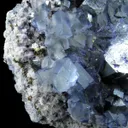 Galena and Fluorite on Sphalerite, With Pyrite - image 3