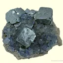 Galena and Fluorite on Sphalerite, With Pyrite - image 2