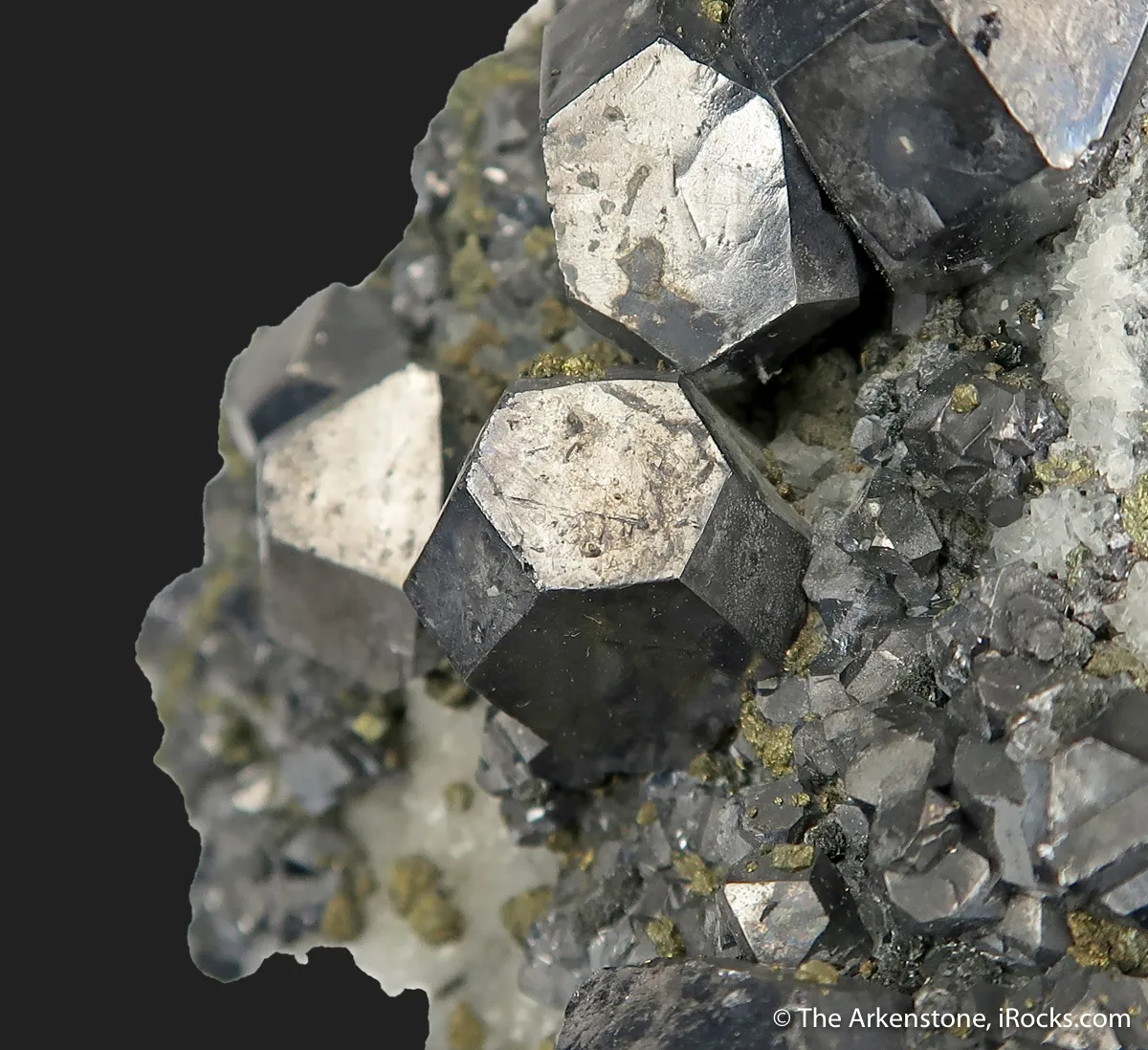Galena and Marcasite, on Quartz - image 5