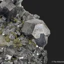 Galena and Marcasite, on Quartz - image 3