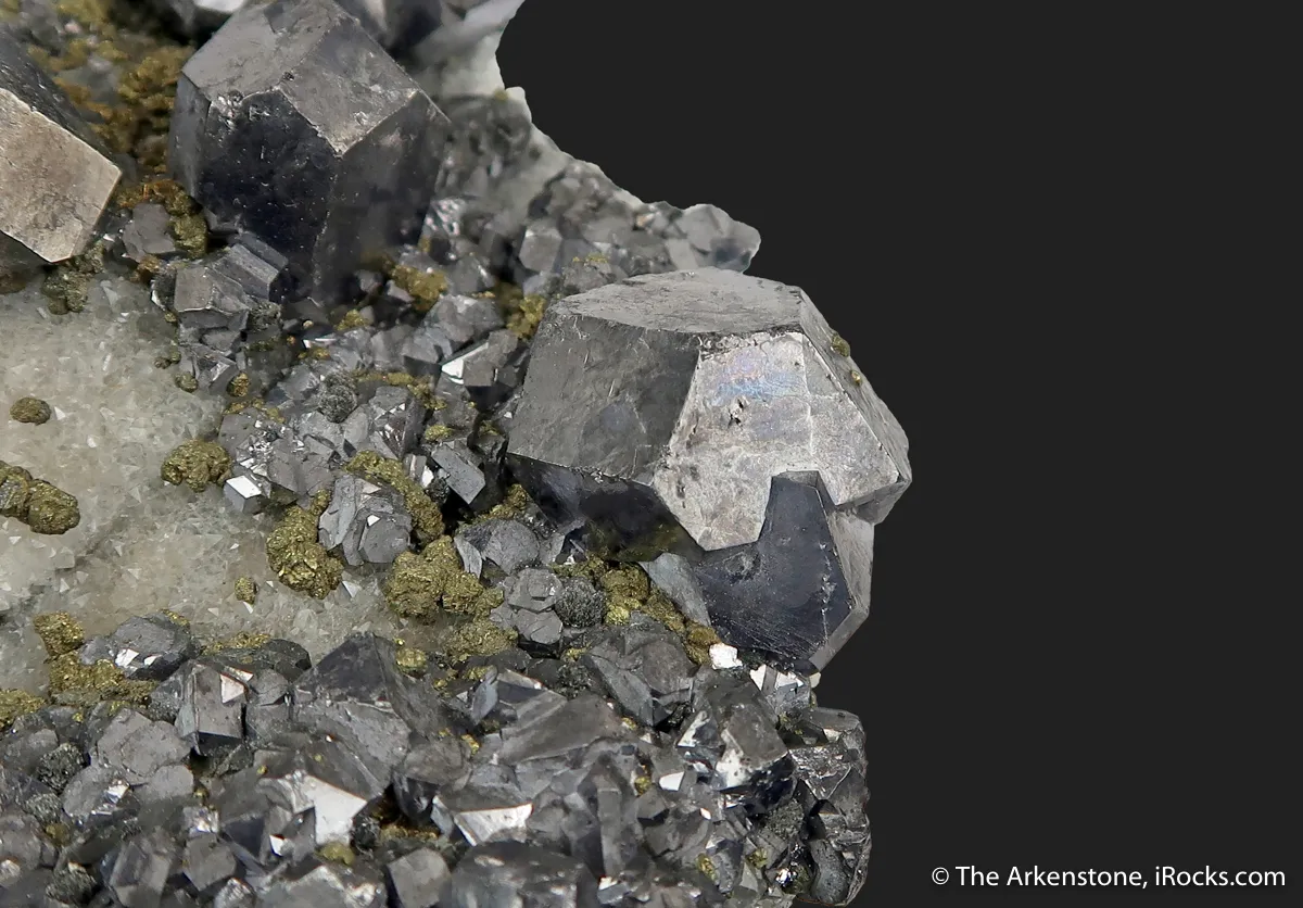 Galena and Marcasite, on Quartz - image 3