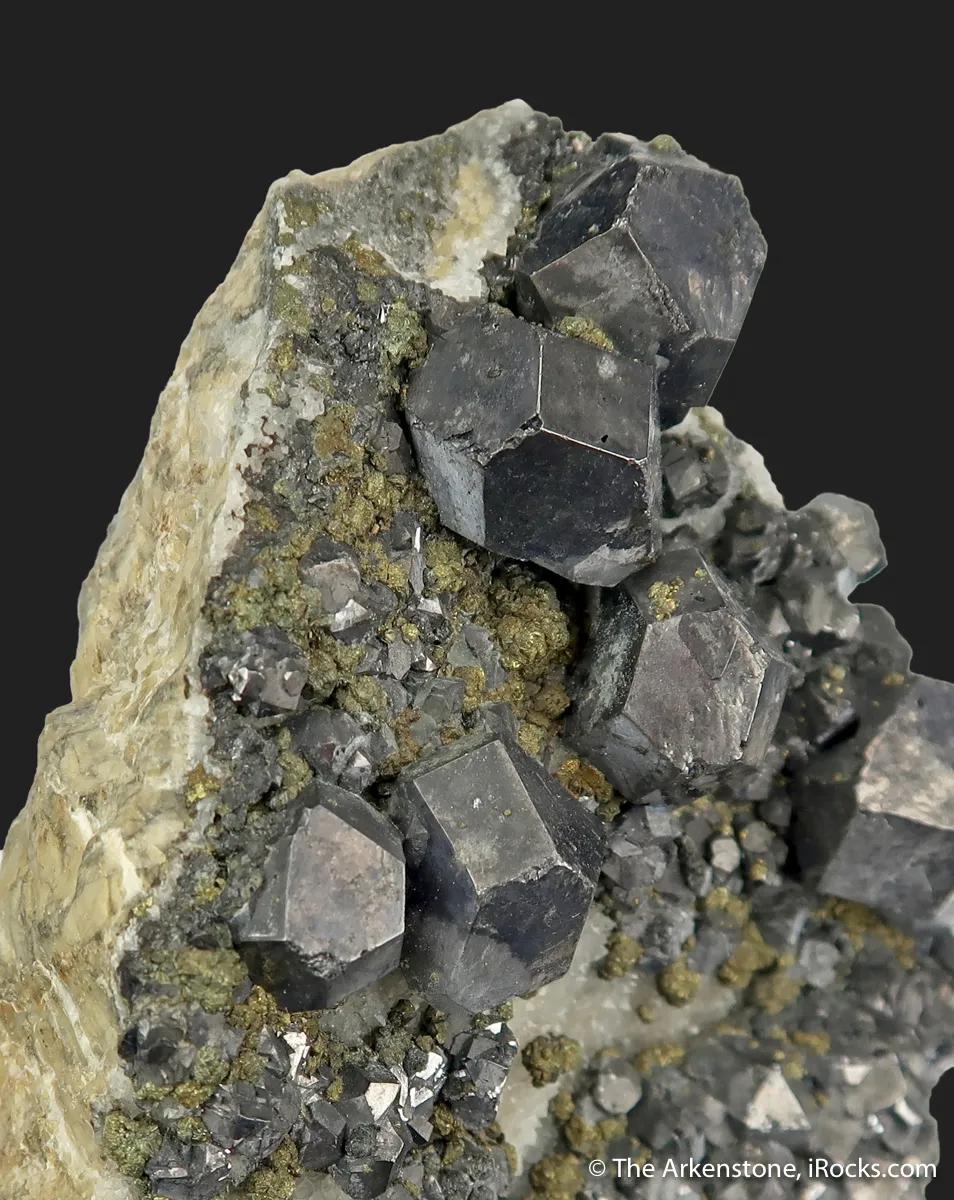 Galena and Marcasite, on Quartz - image 4