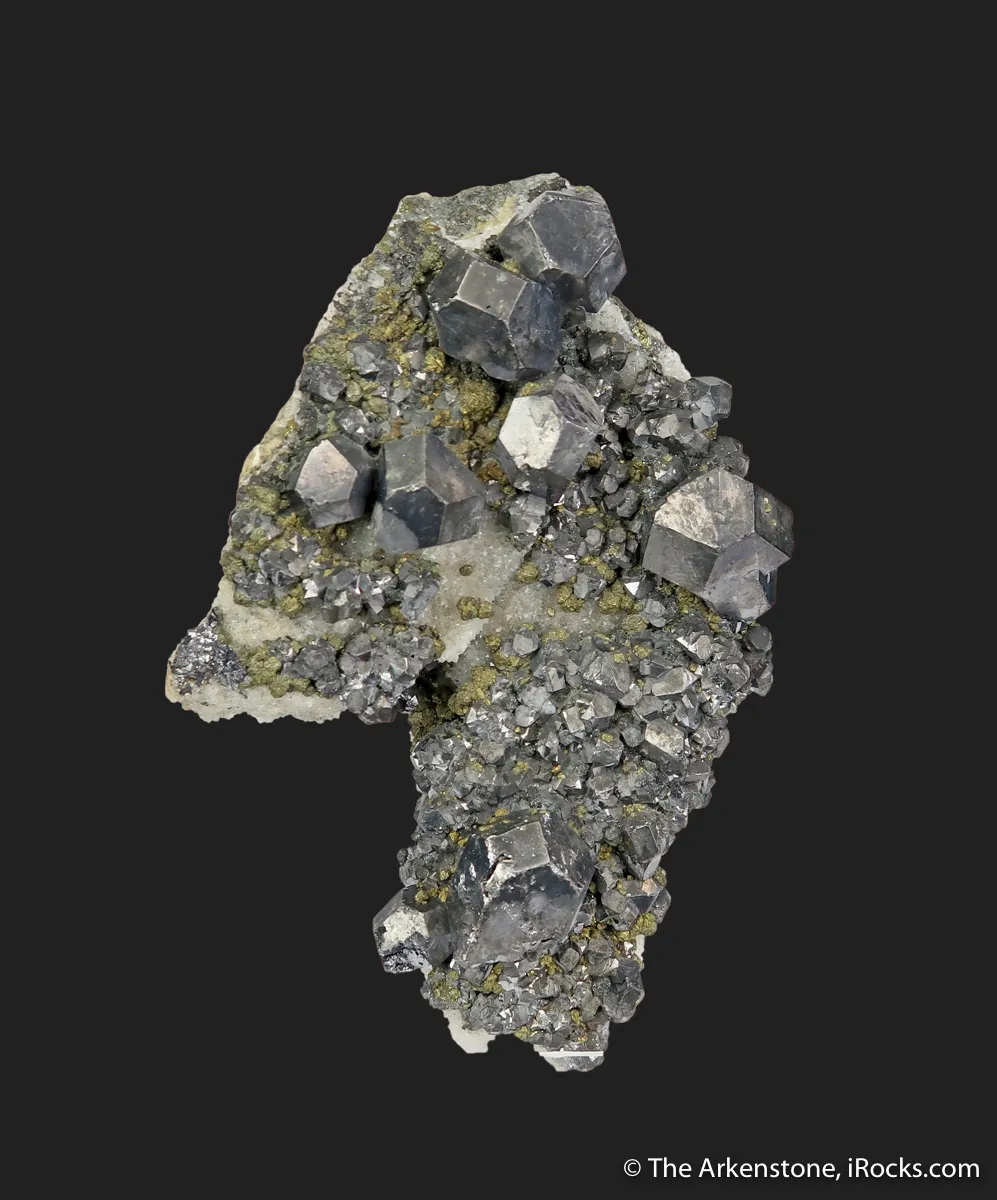 Galena and Marcasite, on Quartz - image 2