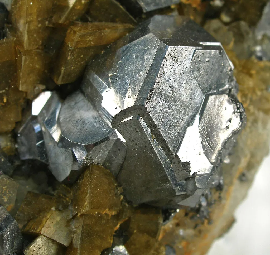 Galena and Siderite on Quartz - image 4