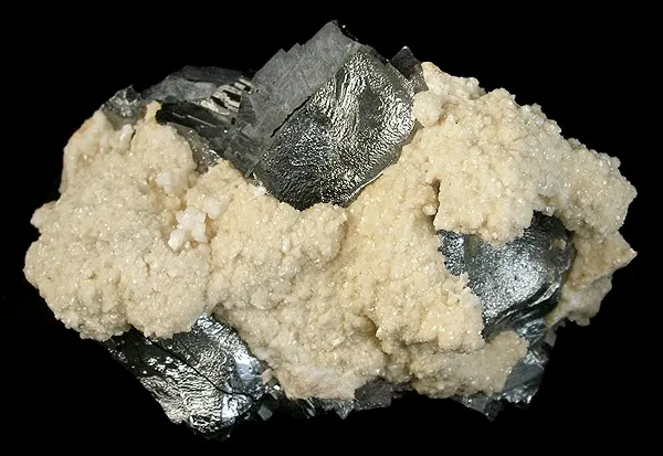 Galena, Calcite image