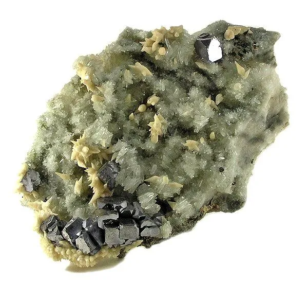 Galena, Calcite, Quartz image