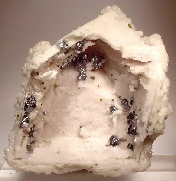 Galena, Calcite (Var: Manganoan Calcite) image