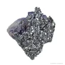 Galena Casts After Fluorite on Fluorite - image 2
